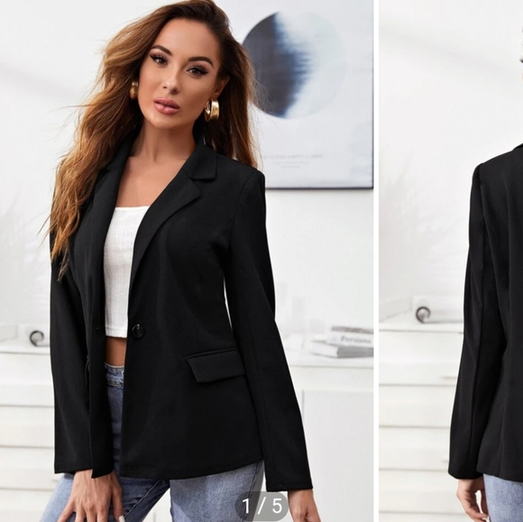 SHEIN Jackets & Blazers - Oversize black blazer